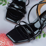 Isabelle Black Semi heel for women