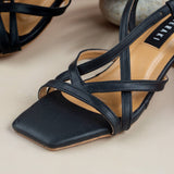 Marcella Black- Block heel for women