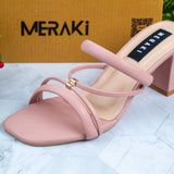 Zen Pink Block Heel for women