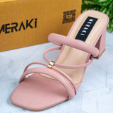 Zen Pink Block Heel for women