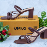 Zen Chocolate  Block Heel for women