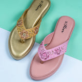 Lana Pink Oversoft Flatform heel for women