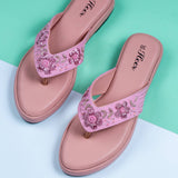 Lana Pink Oversoft Flatform heel for women