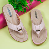 Lyza Cream Oversoft Flat Sandal for women