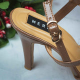 Cielo Brown Pencil heel for women