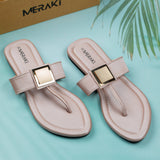 Vivian Peach Flat Sandal for women