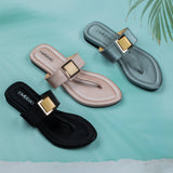 Vivian Peach Flat Sandal for women