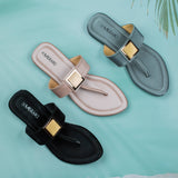 Vivian Peach Flat Sandal for women