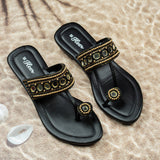 Kavya Black Semi heel Sandal for women