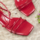 Isabelle Red Semi heel for women