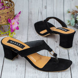 Giselle Black Suede heel