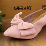 Flora peach closed Toe Heel for women