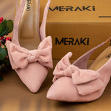 Flora peach closed Toe Heel for women