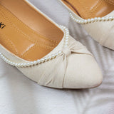 Cassandra Cream Flat Shoe for women