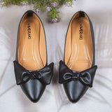 Freya Black Flat shoe for women