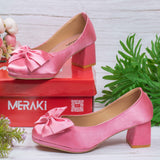 Eleanor Pink Block heel for women