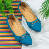 Amori Blue Flat shoe for women