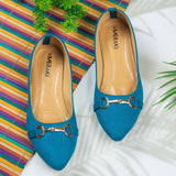 Amori Blue Flat shoe for women