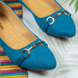 Amori Blue Flat shoe for women