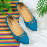 Amori Blue Flat shoe for women