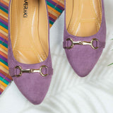 Amori Lavender Flat Shoe for women