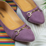 Amori Lavender Flat Shoe for women