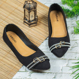 Avanthi Black Flat Shoe for women