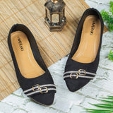 Avanthi Black Flat Shoe for women