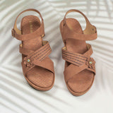 Fermina Mustard Brown Wedge heel for women