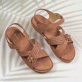 Fermina Mustard Brown Wedge heel for women