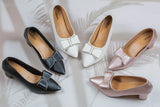 Yolanda White Block heel for women