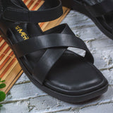 Alvara Black  Wedge heel for women