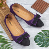 Carmine Purple Flat shoe for women