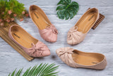 Palmina Cream Flat shoe for women