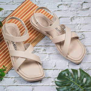 Alvara Cream  Wedge heel for women