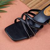 Ruby Black  Block Heel for women