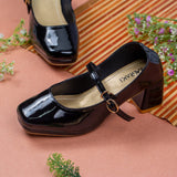 Gianna Black Block heel for women