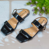 frankie Black - Flat sandals for women