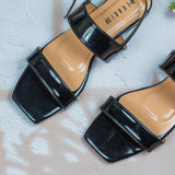 frankie Black - Flat sandals for women