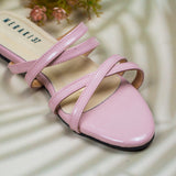 LYNDA Pink- Flat sandals for women