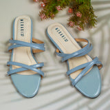 LYNDA Gray - Flat sandals for women