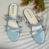 LYNDA Gray - Flat sandals for women