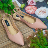 Evelyn Peach Flat closed Toe for women