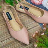 Evelyn Peach Flat closed Toe for women