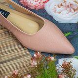 Evelyn Peach Flat closed Toe for women