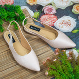 Evelyn Cream Flat closed Toe for women