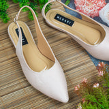 Evelyn Cream Flat closed Toe for women