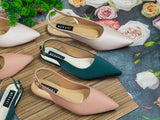 Evelyn Peach Flat closed Toe for women