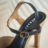 Sophie Golden Pencil heel for women