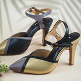 Sophie Golden Pencil heel for women